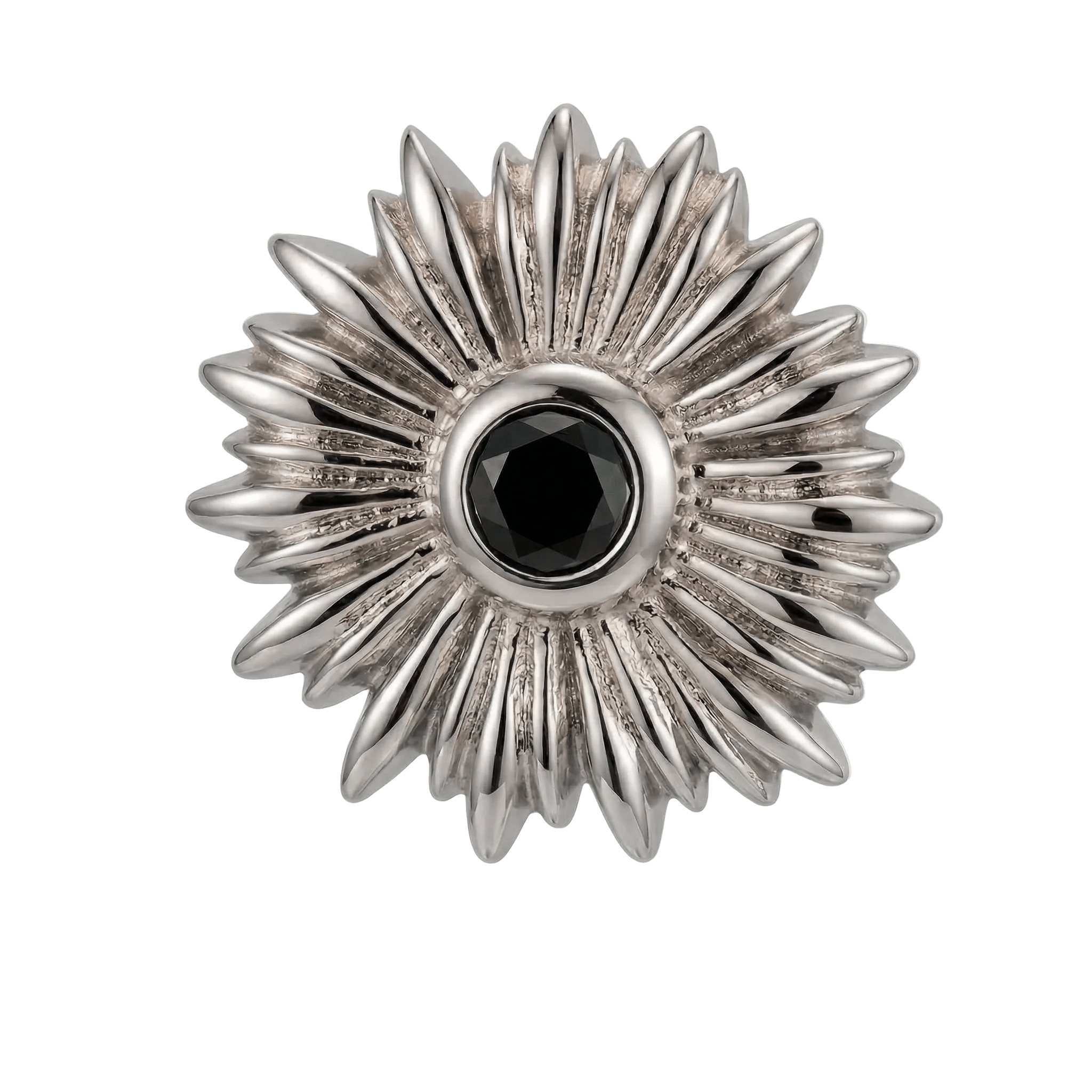 Sunflower - 14K Gold Threadless/Threaded - piercing - zone.com