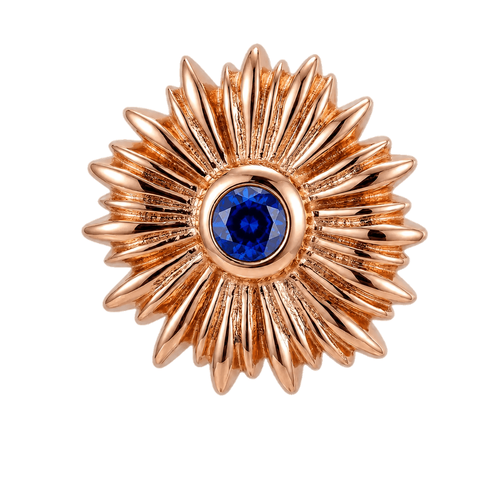 Sunflower - 14K Gold Threadless/Threaded - piercing-zone.com