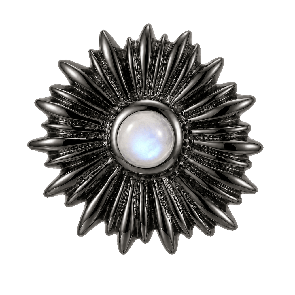 Sunflower - 14K Gold Threadless/Threaded - piercing-zone.com