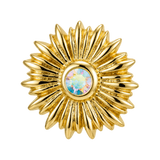 Sunflower - 14K Gold Threadless/Threaded