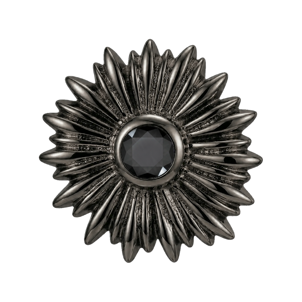 Sunflower - 14K Gold Threadless/Threaded