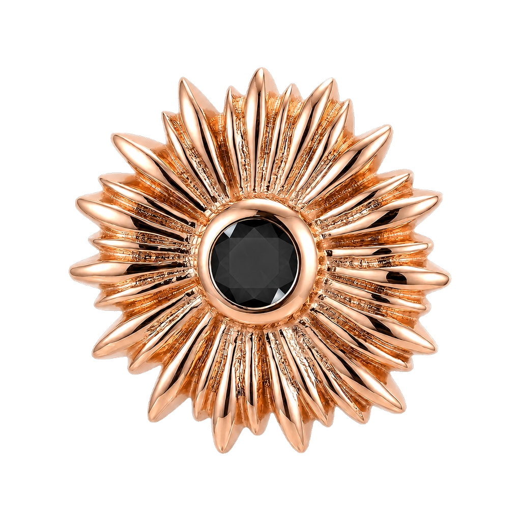Sunflower - 14K Gold Threadless/Threaded
