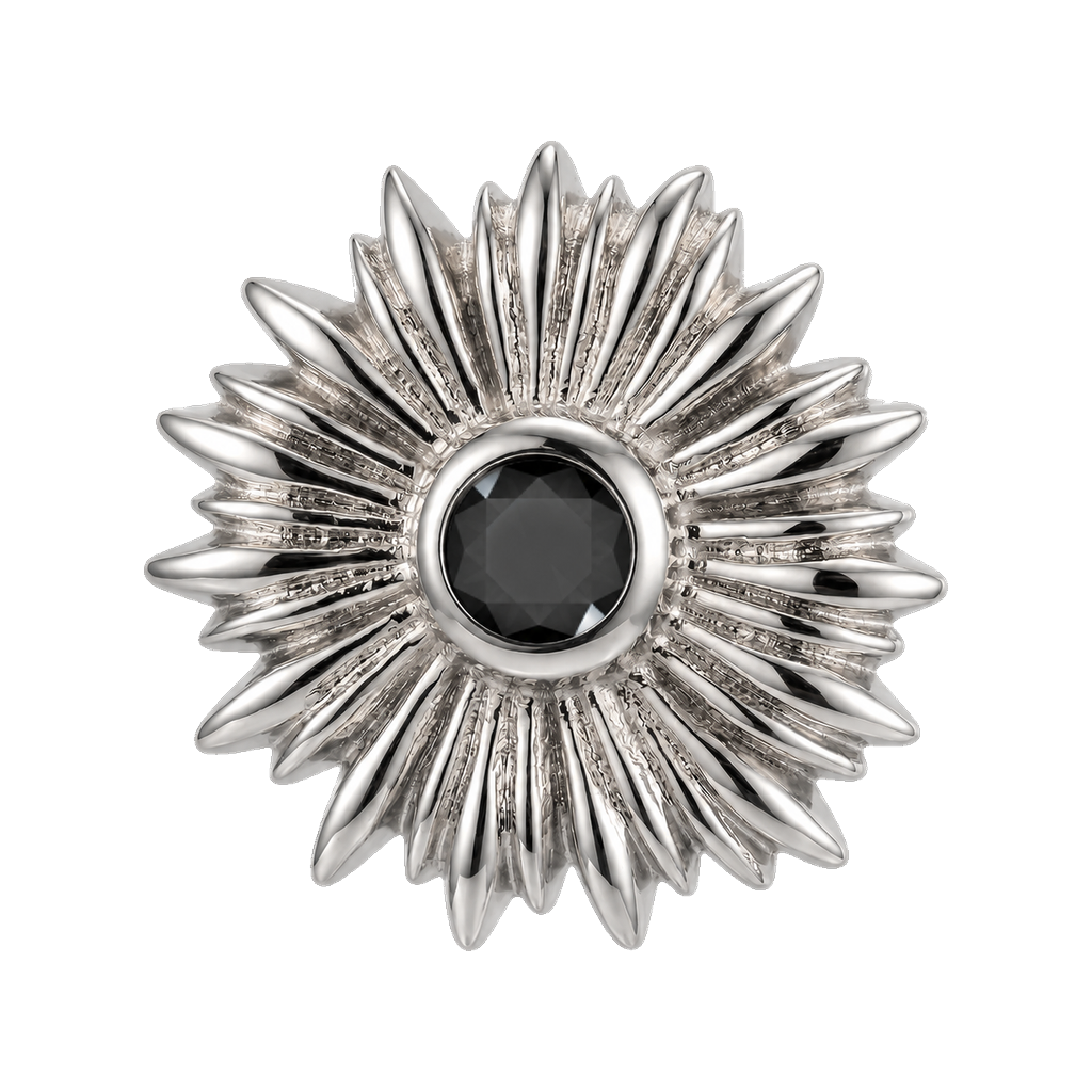 Sunflower - 14K Gold Threadless/Threaded