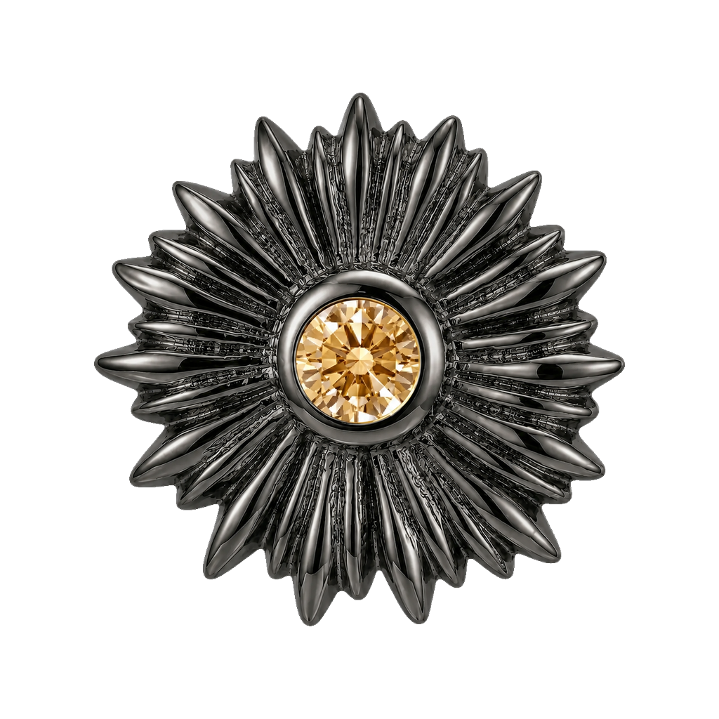 Sunflower - 14K Gold Threadless/Threaded