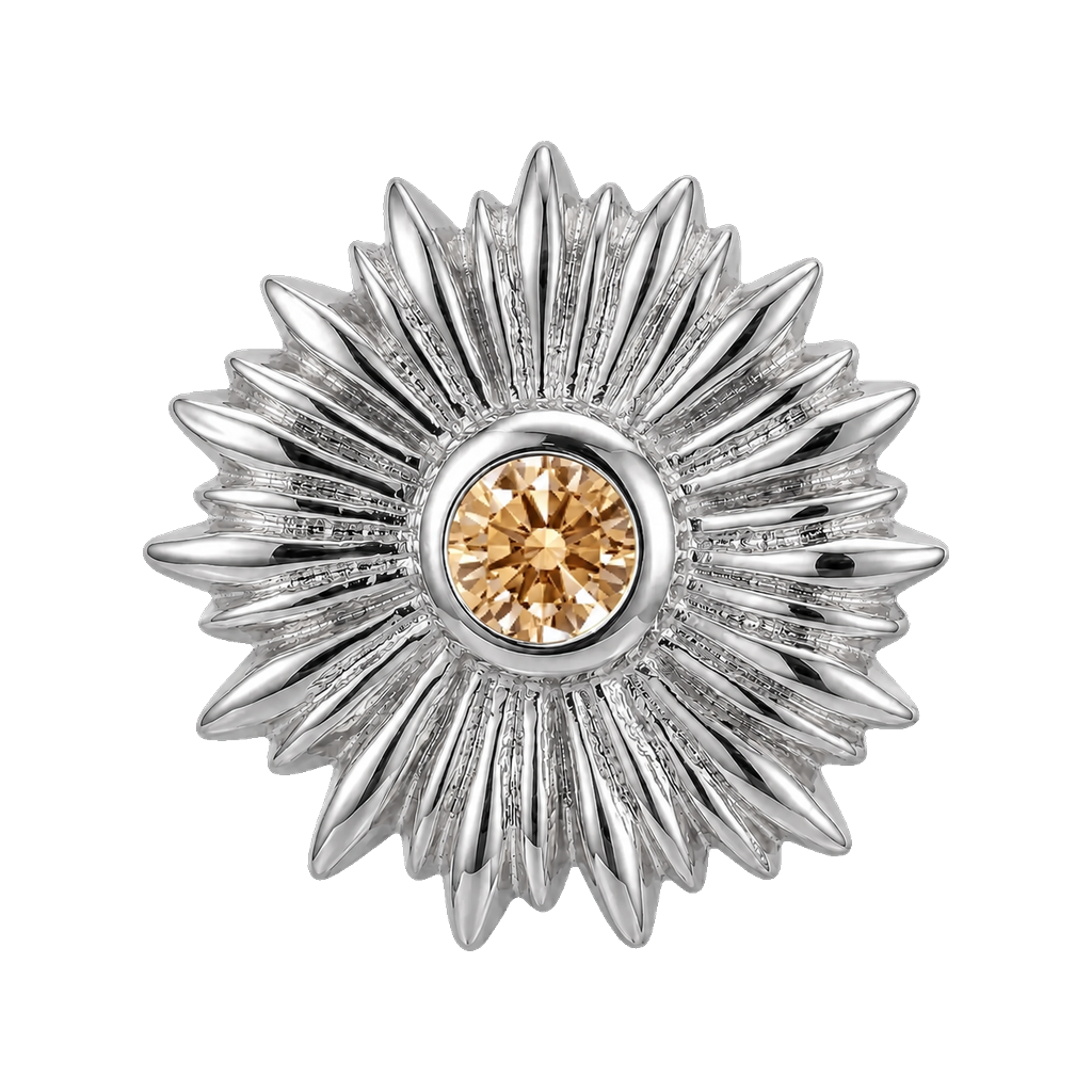 Sunflower - 14K Gold Threadless/Threaded
