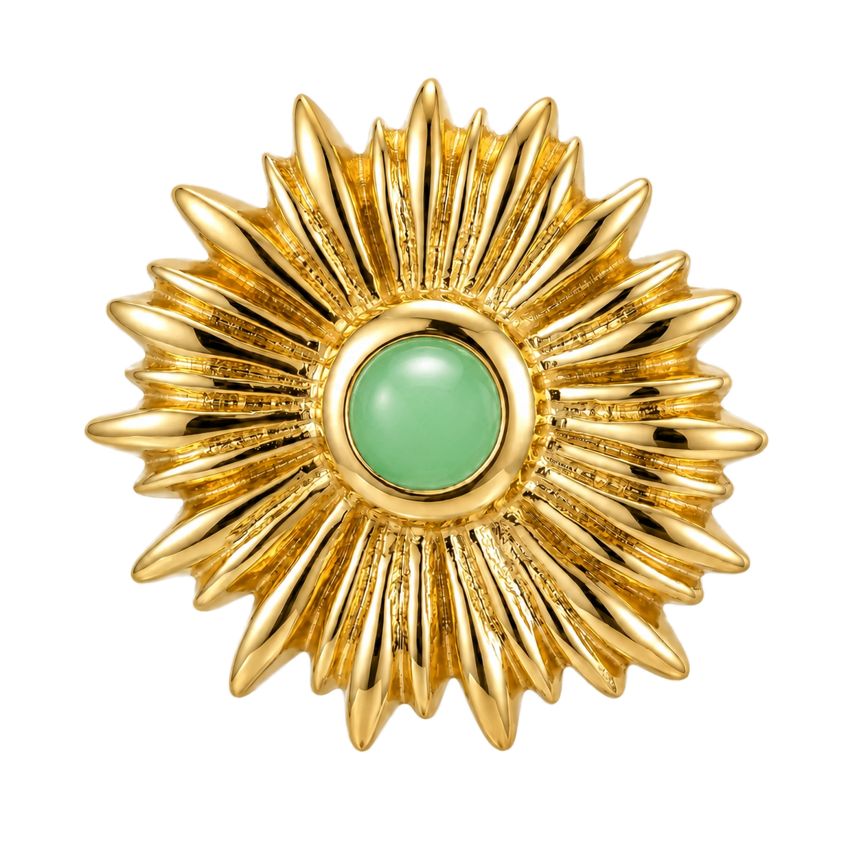 Sunflower - 14K Gold Threadless/Threaded