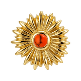 Sunflower - 14K Gold Threadless/Threaded