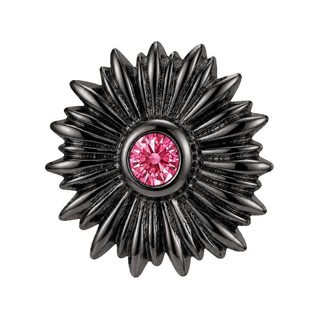 Sunflower - 14K Gold Threadless/Threaded