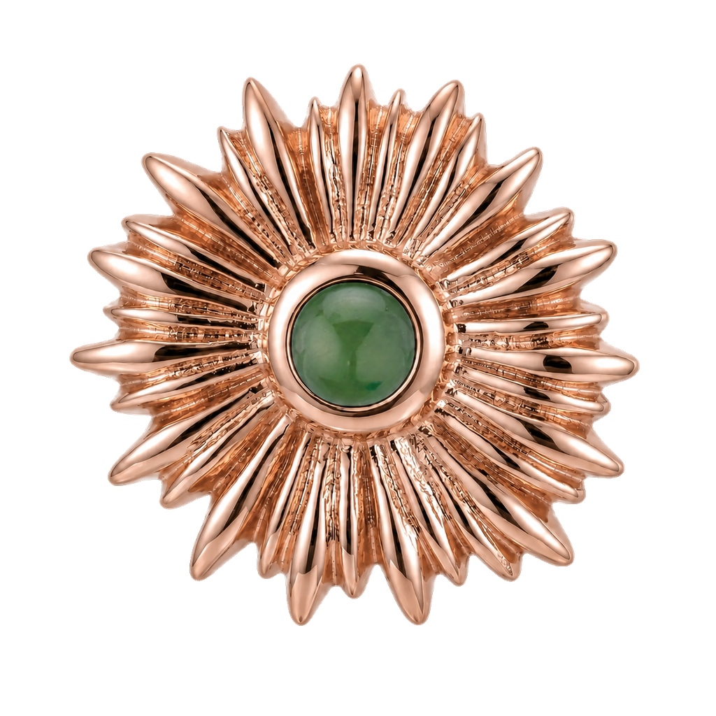 Sunflower - 14K Gold Threadless/Threaded