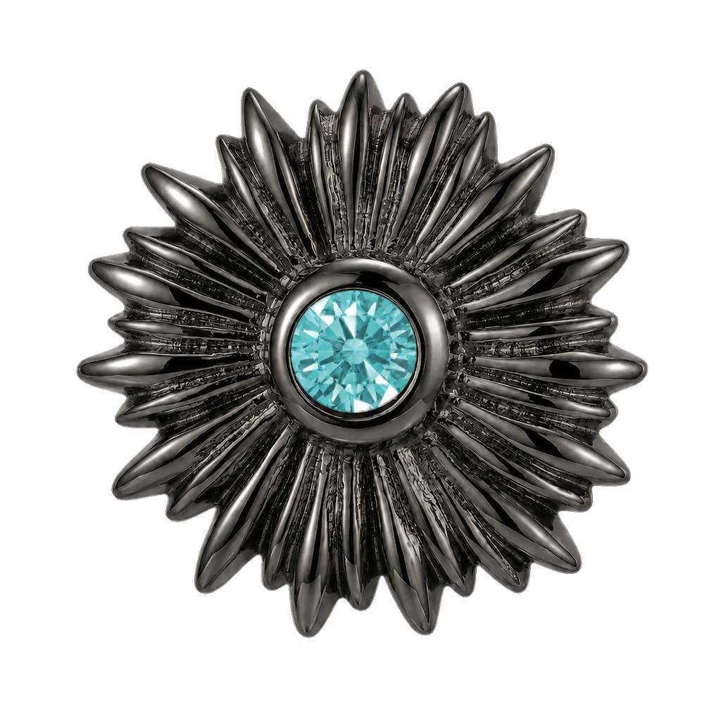 Sunflower - 14K Gold Threadless/Threaded