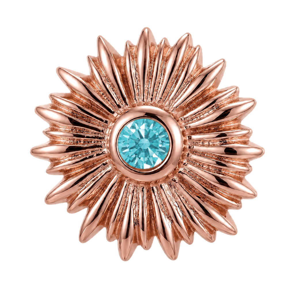 Sunflower - 14K Gold Threadless/Threaded