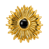 Sunflower - 14K Gold Threadless/Threaded