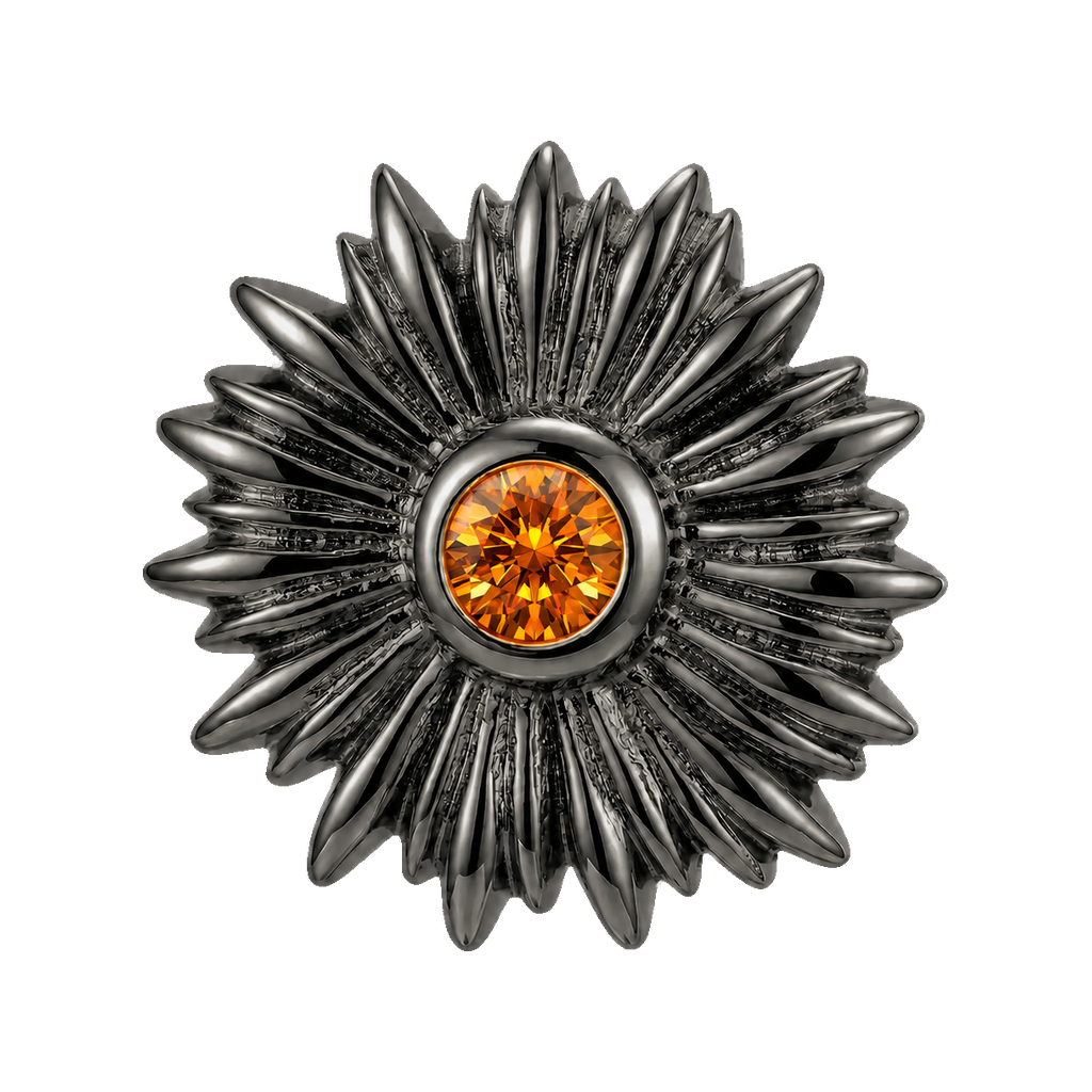 Sunflower - 14K Gold Threadless/Threaded