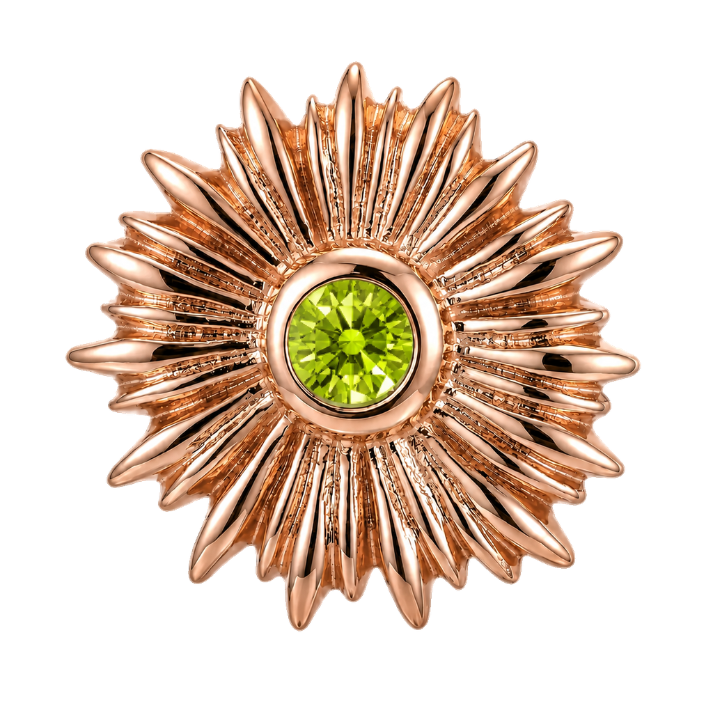Sunflower - 14K Gold Threadless/Threaded
