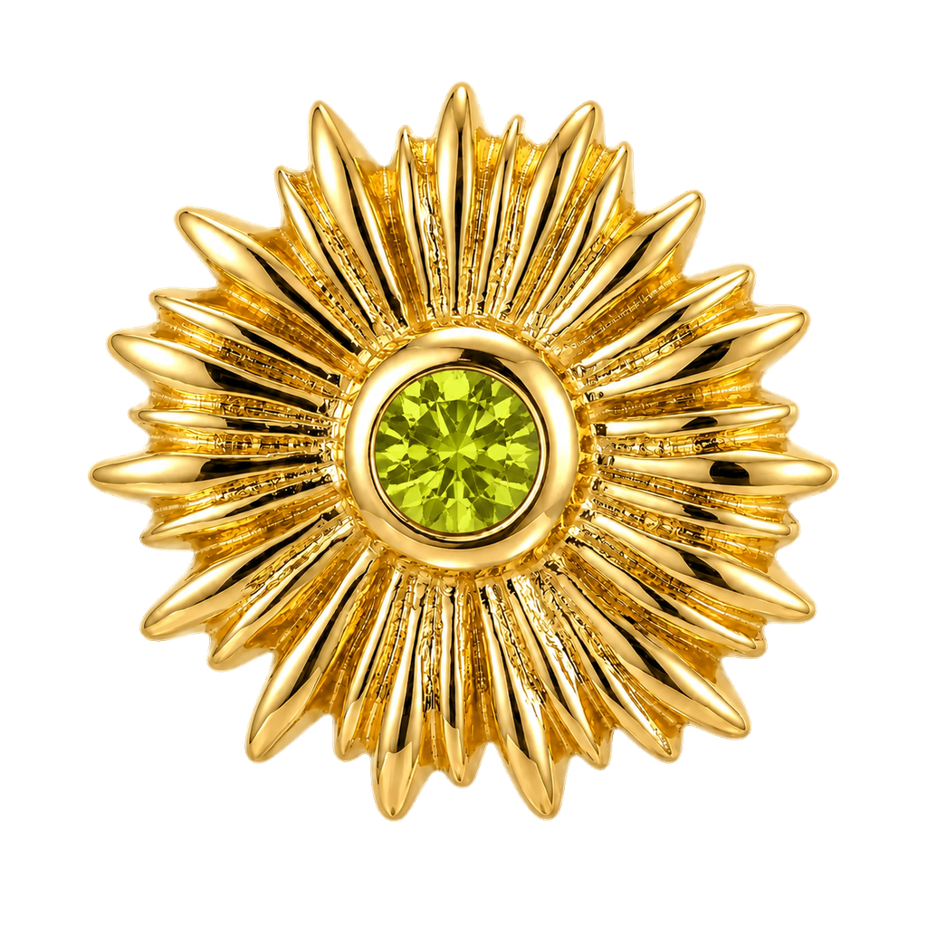 Sunflower - 14K Gold Threadless/Threaded
