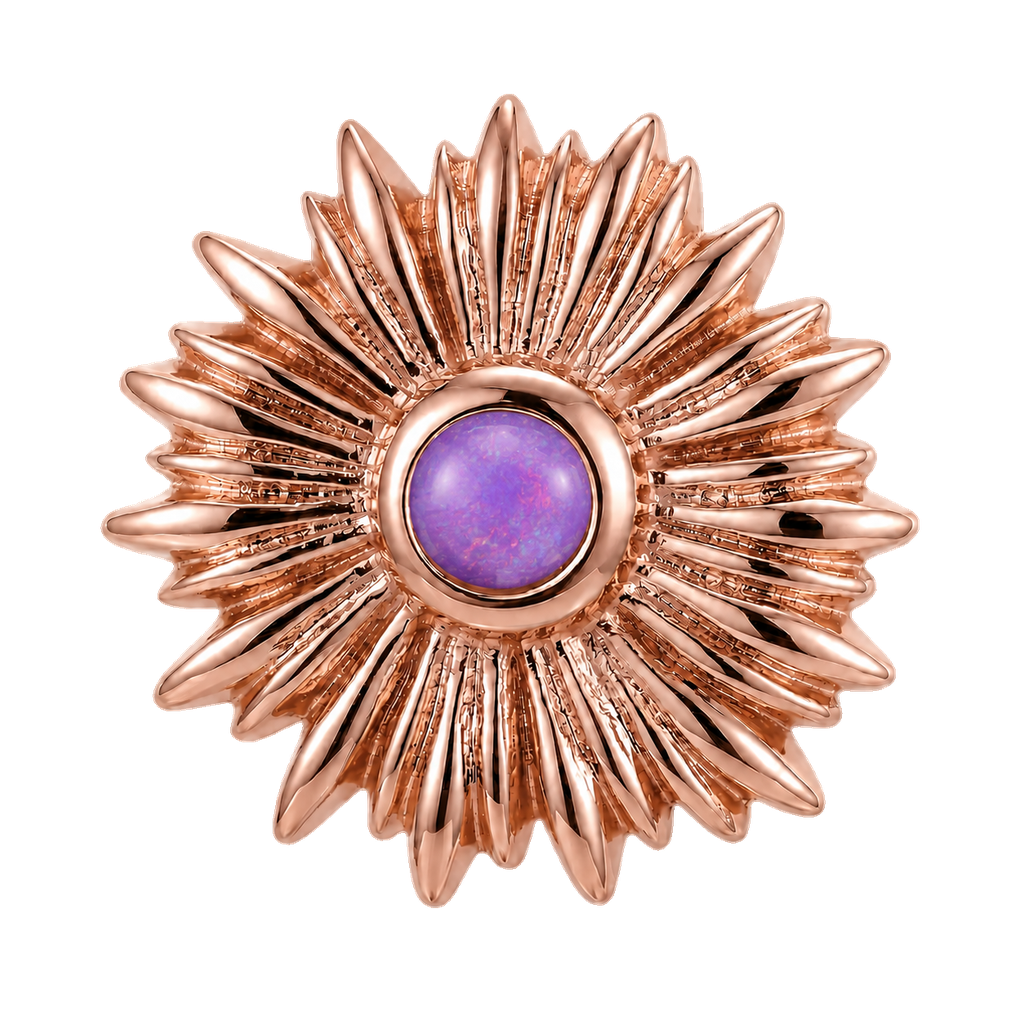 Sunflower - 14K Gold Threadless/Threaded