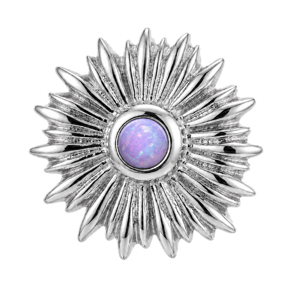Sunflower - 14K Gold Threadless/Threaded