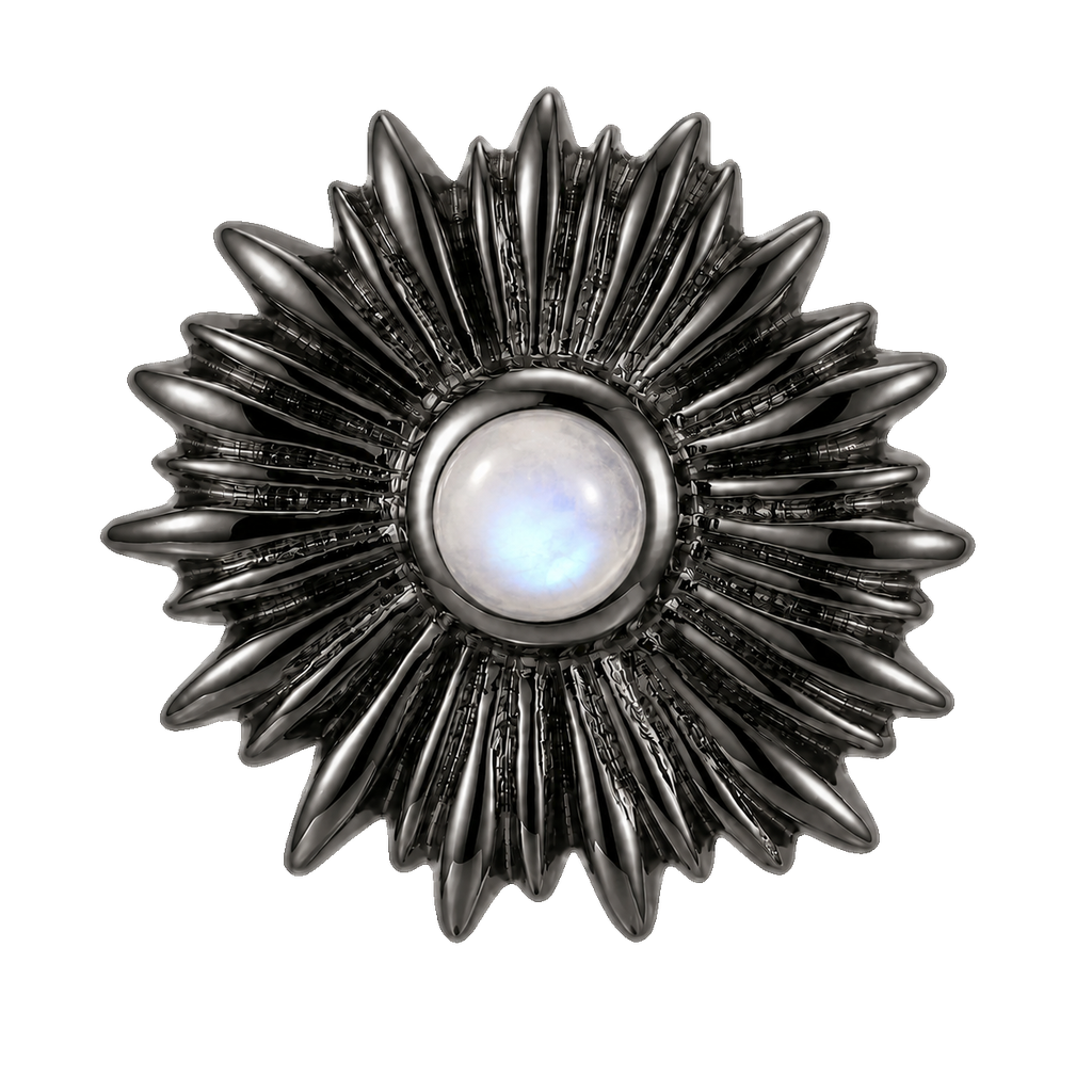 Sunflower - 14K Gold Threadless/Threaded