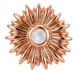 Sunflower - 14K Gold Threadless/Threaded