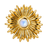 Sunflower - 14K Gold Threadless/Threaded