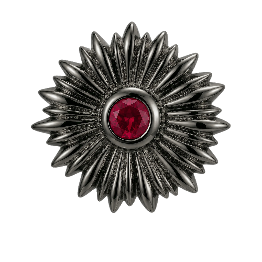 Sunflower - 14K Gold Threadless/Threaded