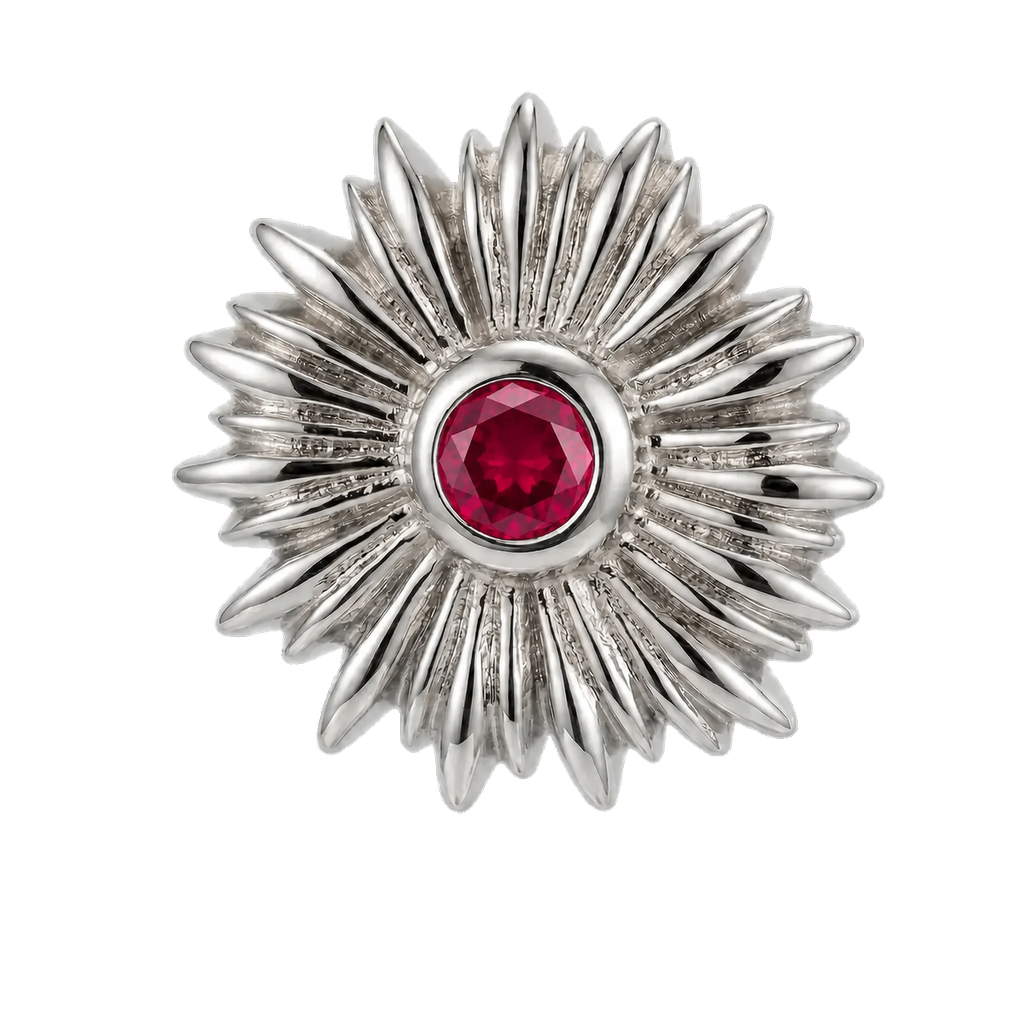 Sunflower - 14K Gold Threadless/Threaded