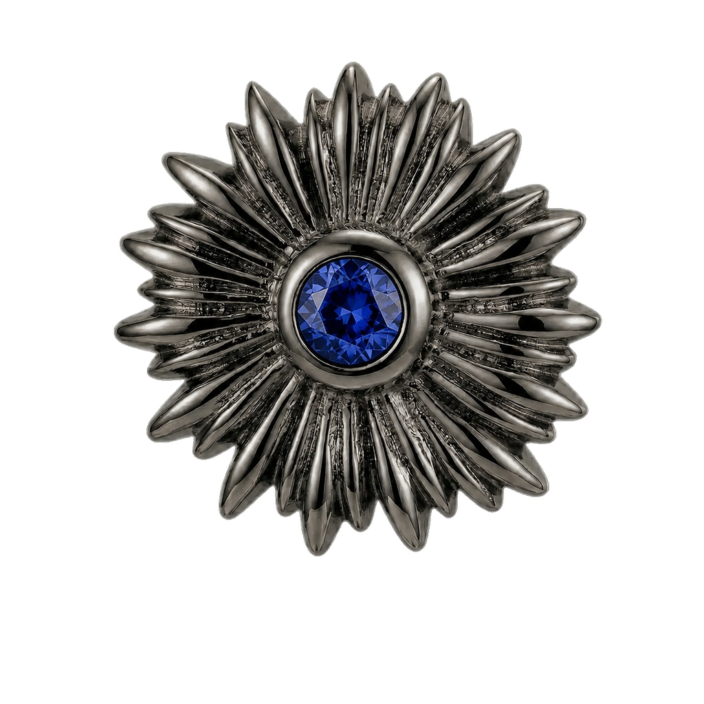 Sunflower - 14K Gold Threadless/Threaded