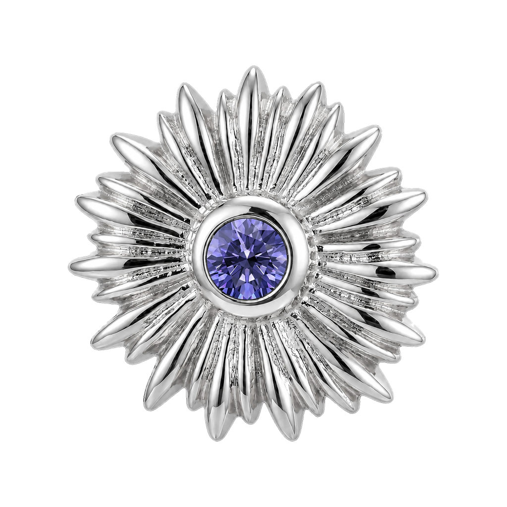 Sunflower - 14K Gold Threadless/Threaded
