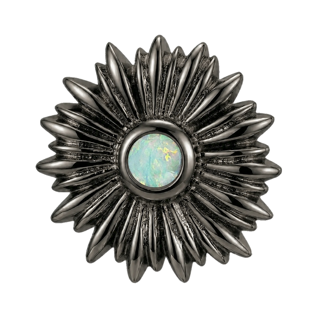 Sunflower - 14K Gold Threadless/Threaded