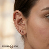 Sunrise – 14K/18K Gold Threadless End - piercing - zone.com