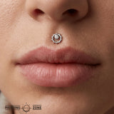 Sunrise – 14K/18K Gold Threadless End - piercing - zone.com
