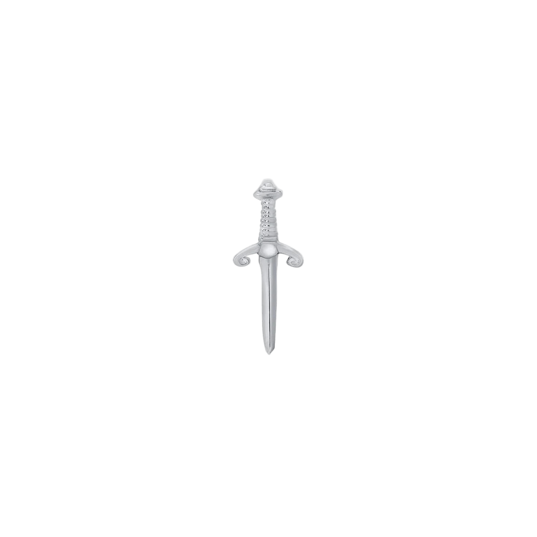 Sword – 14K Gold Threadless & Threaded End - piercing - zone.com