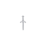 Sword – 14K Gold Threadless & Threaded End - piercing - zone.com