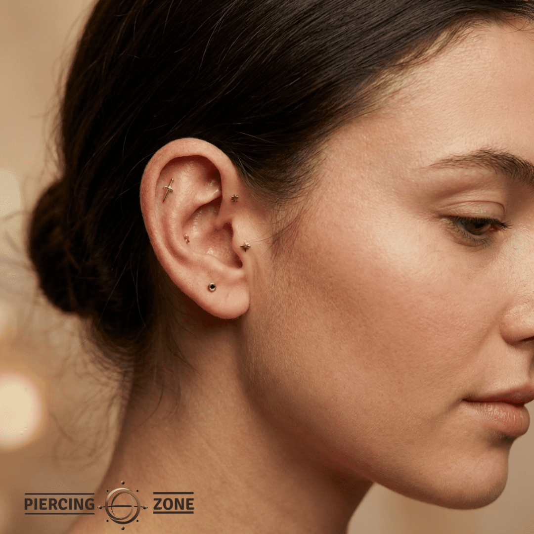 Sword – 14K Gold Threadless/Threaded End - piercing - zone.com