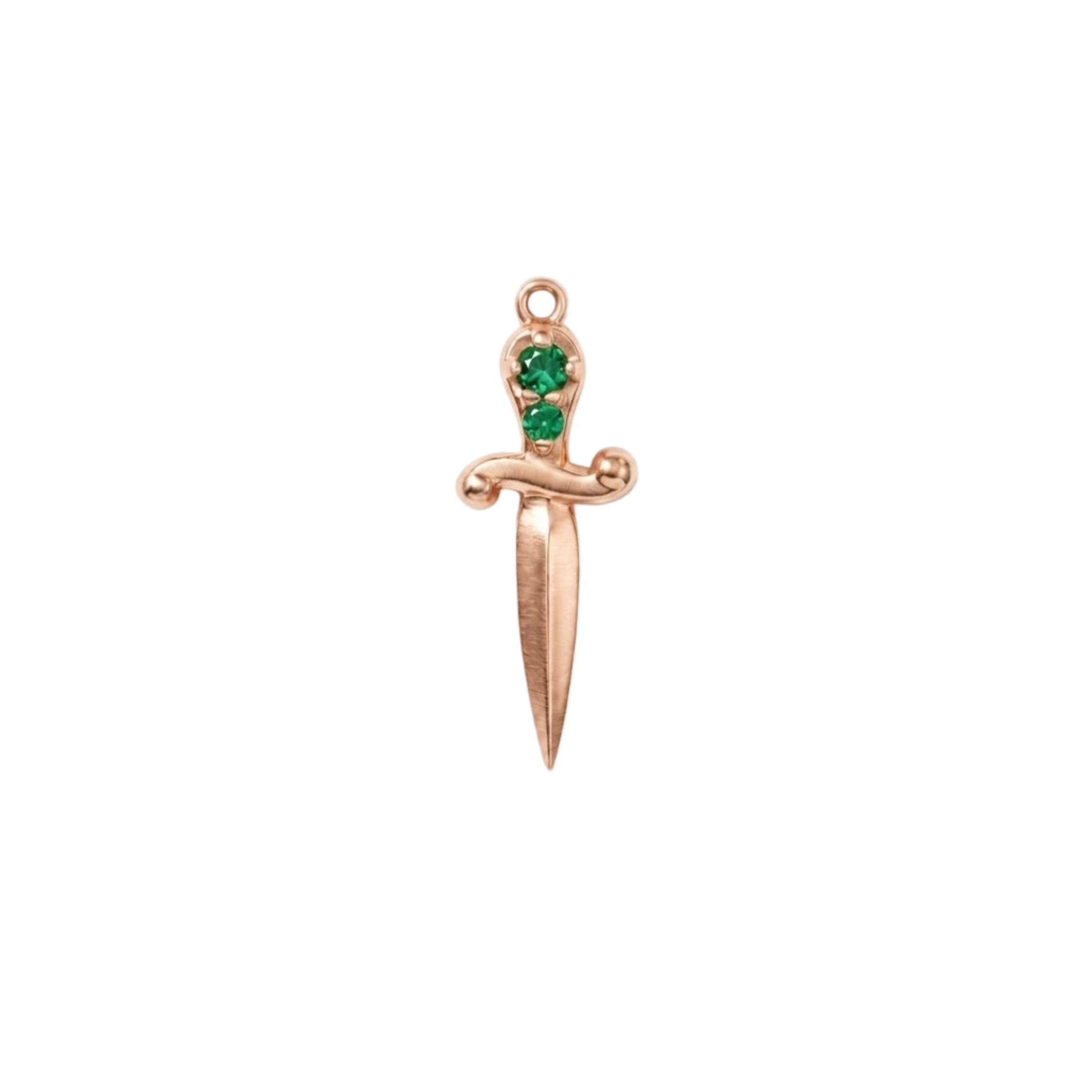 Sword with Gems – 14K & 18K Gold Gemstone Charm