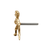 T - Rex – 14K Gold Threadless/Threaded End - piercing - zone.com