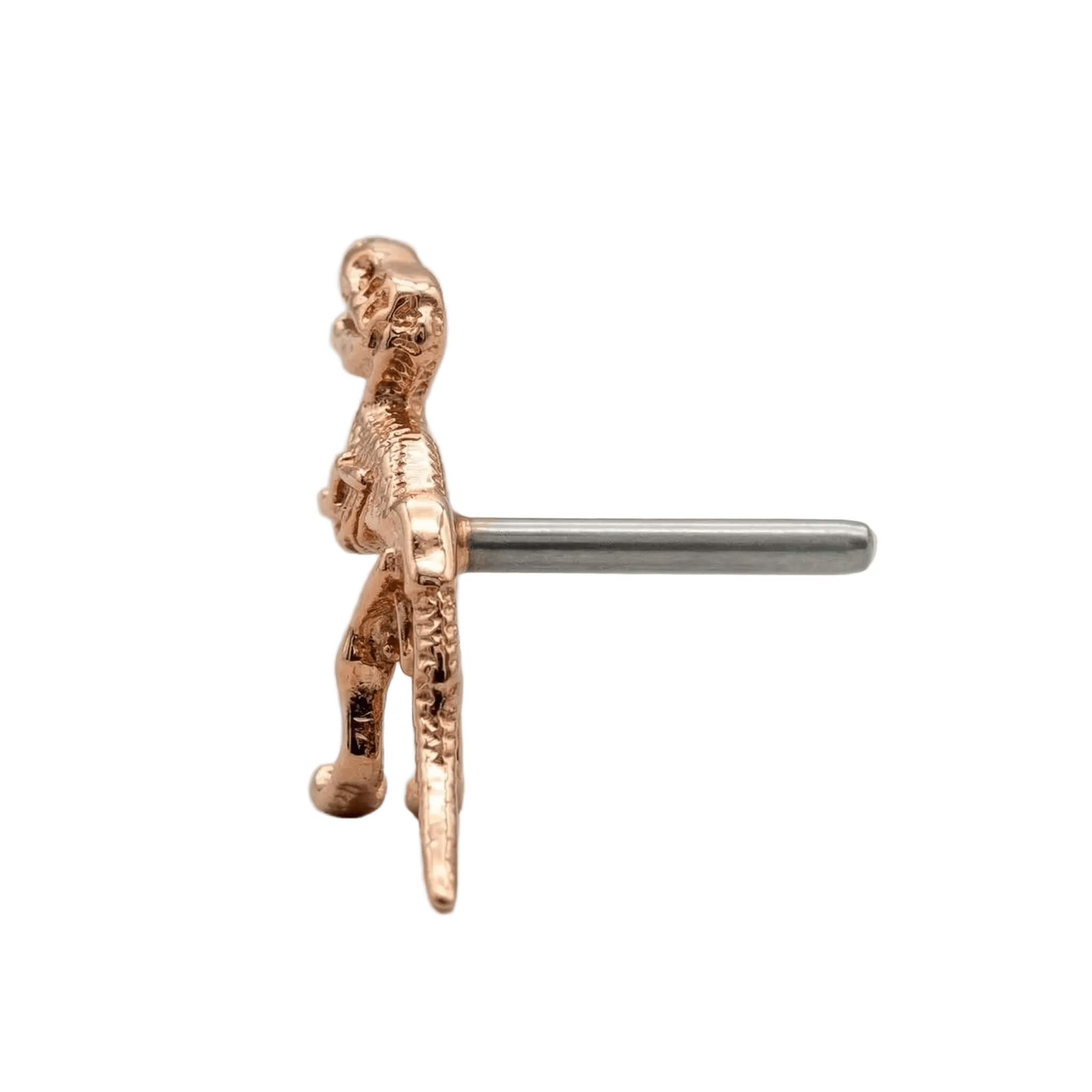 T - Rex – 14K Gold Threadless/Threaded End - piercing - zone.com