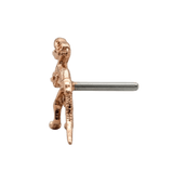 T - Rex – 14K Gold Threadless/Threaded End - piercing - zone.com