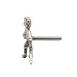 T - Rex – 14K Gold Threadless/Threaded End - piercing - zone.com