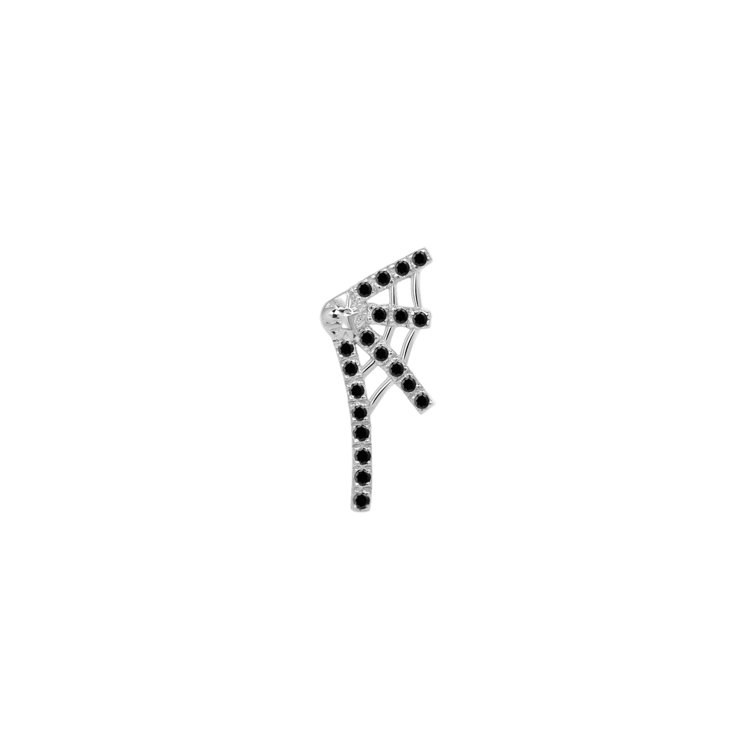 Tarantula Web – 14K Gold Gemstone Threadless End - piercing - zone.com