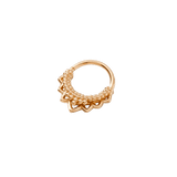 Temple Continuous Ring - 14K Gold Seamless Ring - piercing - zone.com