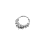 Temple Continuous Ring - 14K Gold Seamless Ring - piercing - zone.com