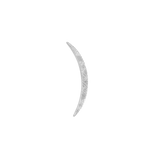 Textured Luna – 14K Gold Threadless & Threaded End - piercing - zone.com