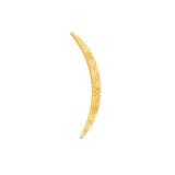 Textured Luna – 14K Gold Threadless & Threaded End - piercing - zone.com