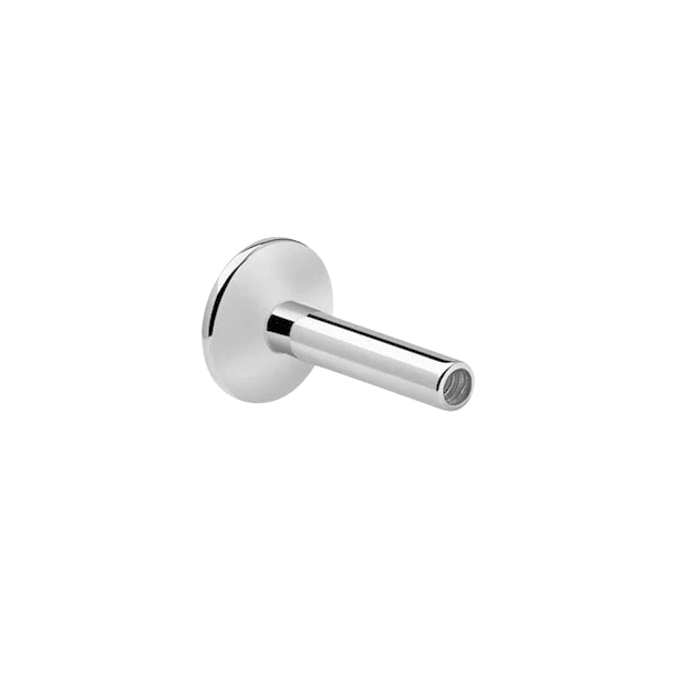 Threaded Labret Post – 14K Gold Internally Threaded - piercing - zone.com