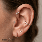 TikTok – 14K Gold Threadless/Threaded End - piercing - zone.com