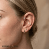 TikTok – 14K Gold Threadless/Threaded End - piercing - zone.com