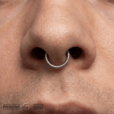 Tokyo – 14K Gold Studded Clicker Ring - piercing - zone.com