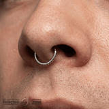 Tokyo – 14K Gold Studded Clicker Ring - piercing - zone.com