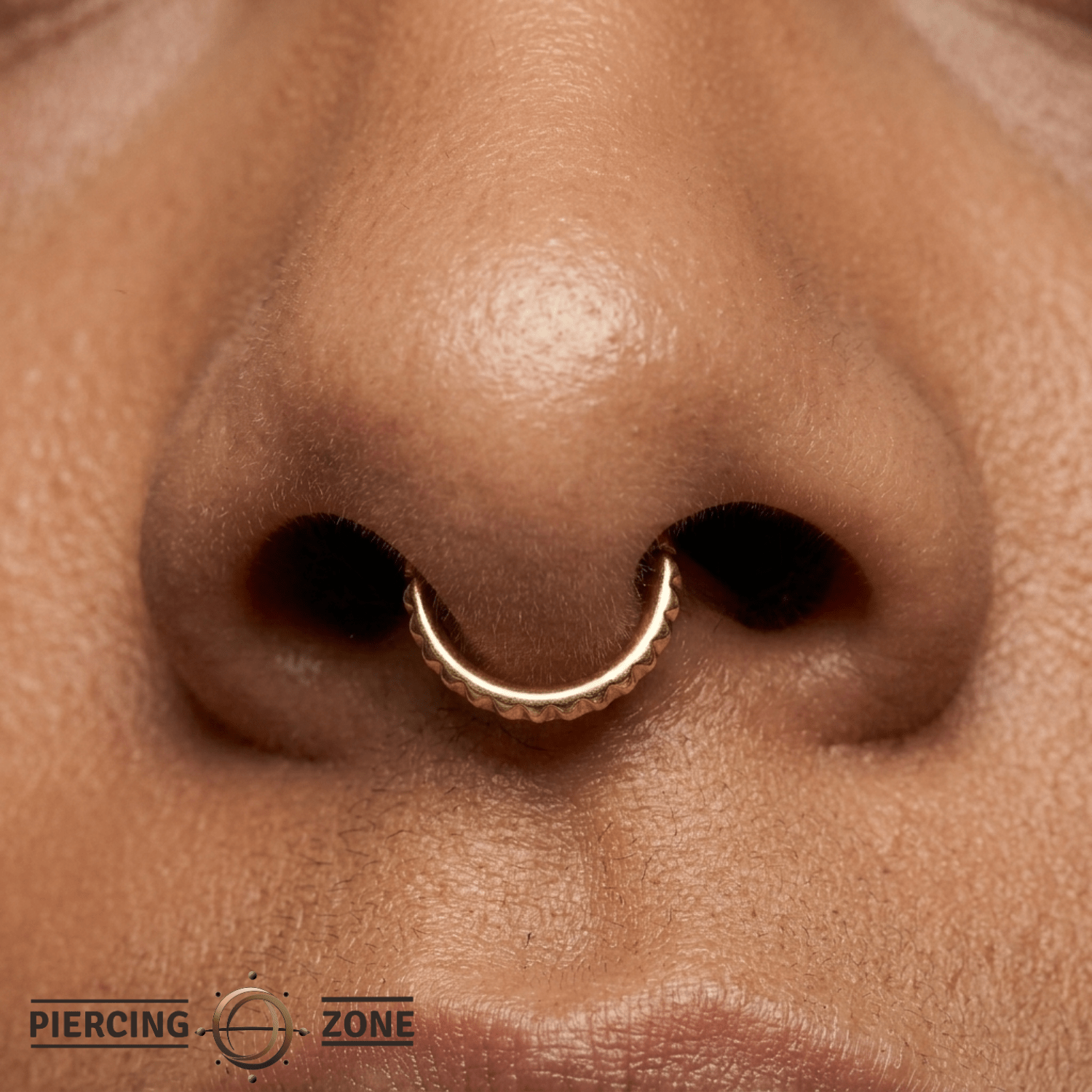 Tokyo – 14K Gold Studded Clicker Ring - piercing - zone.com